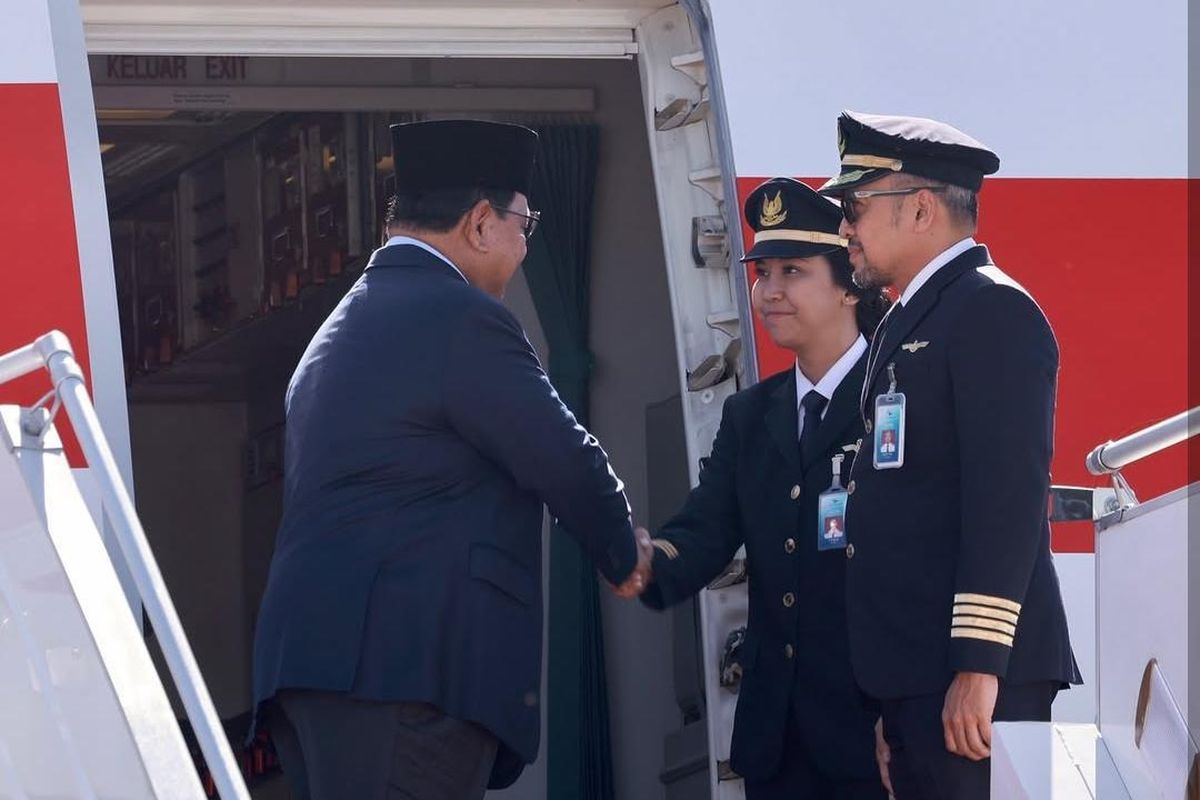 Pilot Perempuan Garuda Terbangkan Prabowo ke Prancis