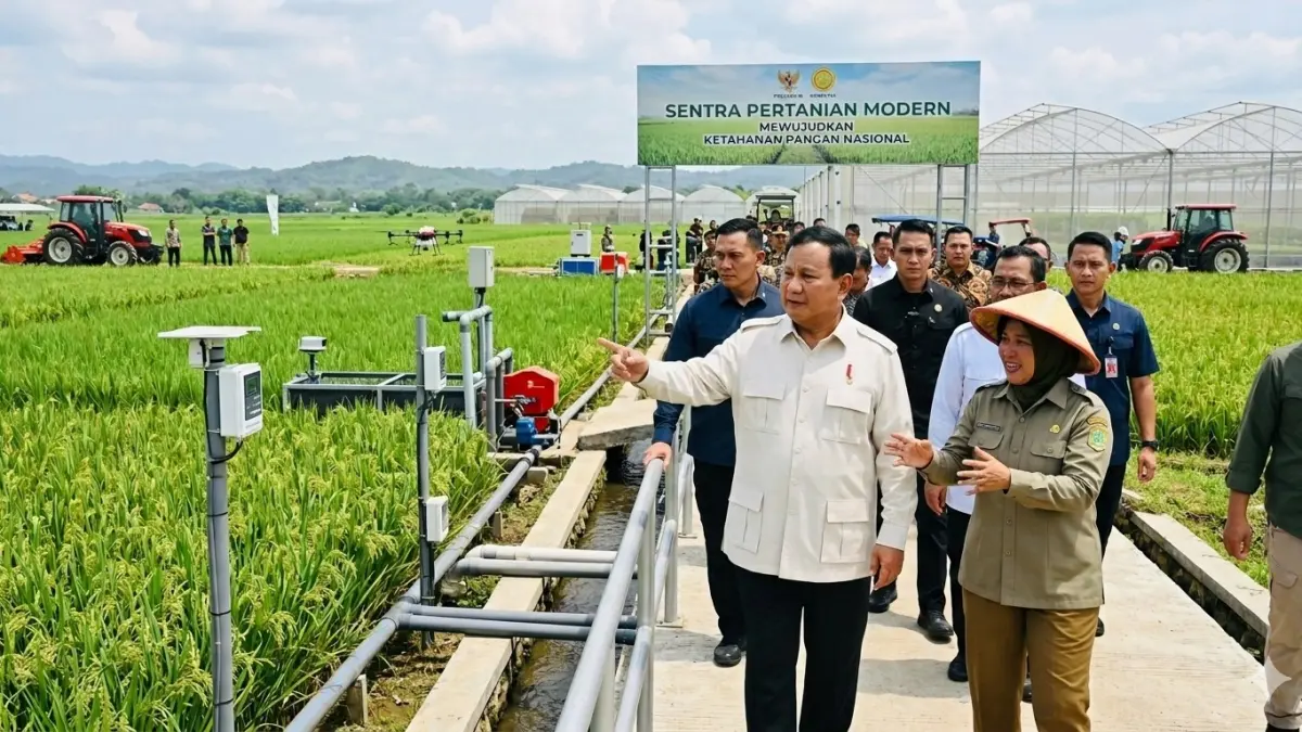Prabowo Puji Inovasi Pertanian, Berkelakar Bisa Ditiru Negara Lain