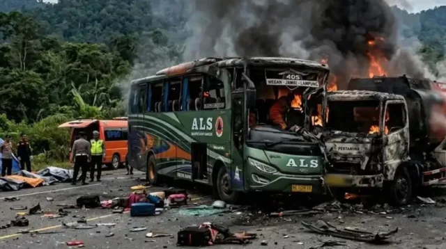 KNKT Dalami Kecelakaan Bus ALS di Musi Rawas Tewaskan 18 Orang