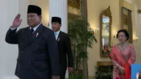 Prabowo Didampingi Gibran dan Megawati di Upacara Pancasila
