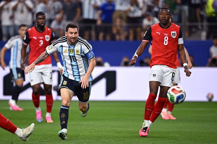 Hasil Argentina vs Austria 2-0, Messi Pecahkan Rekor Top Skor Piala Dunia
