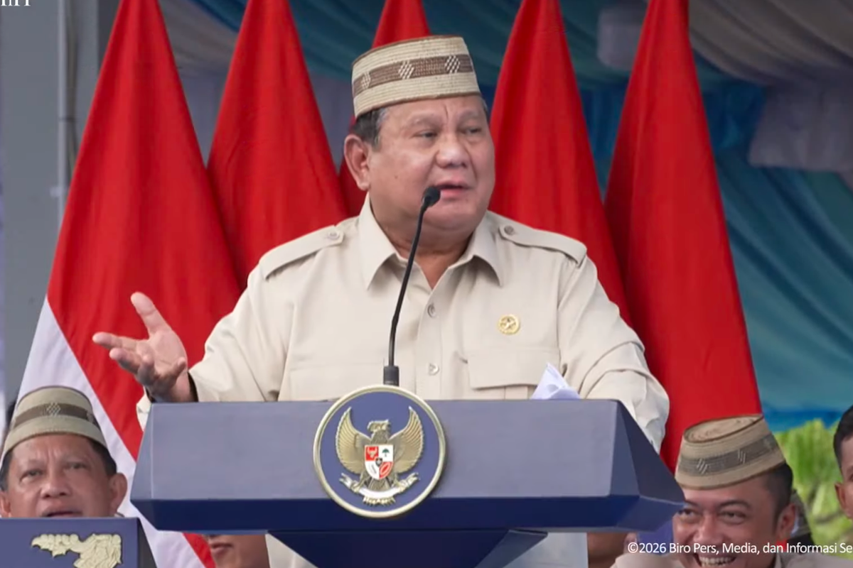 Prabowo: Polisi Urus Pertanian, Tentara Tanam Kedelai