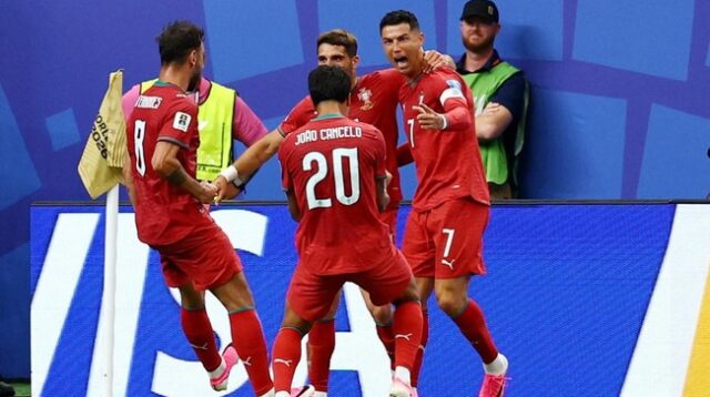 Ronaldo Borong Dua Gol, Portugal Ungguli Uzbekistan 3-0 di Babak Pertama