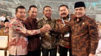 Inilah Momen Kebersamaan Kapolri, Panglima TNI, dan Jaksa Agung di Harkopnas 2026