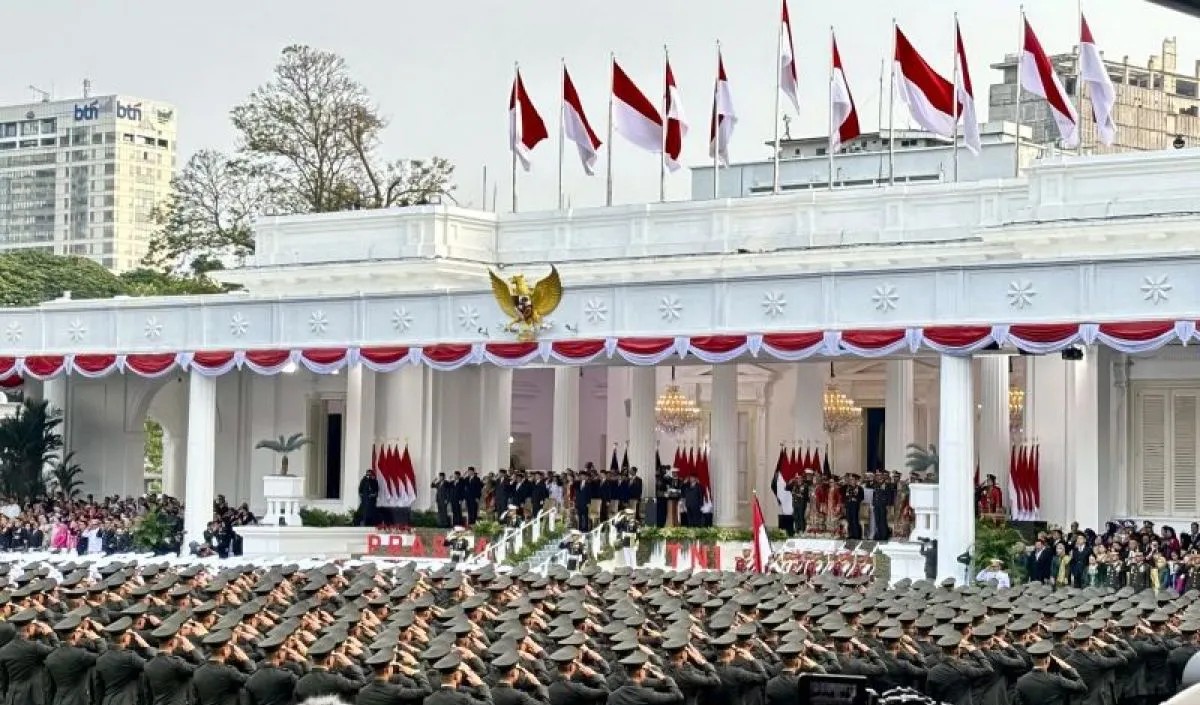 Presiden Prabowo lantik 1.177 perwira TNI-Polri di Istana Merdeka