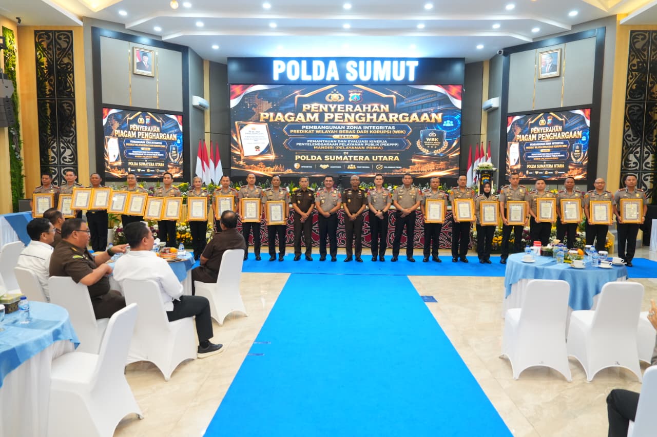 Polres Tanjungbalai Raih Penghargaan Pelayanan Prima Dari Kapolda Sumut