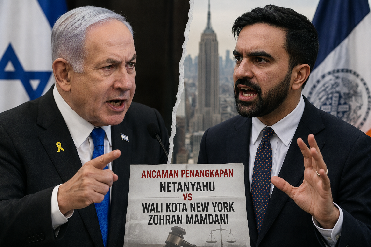 Netanyahu dan Wali Kota New York Zohran Mamdani Bersitegang soal Ancaman Penangkapan