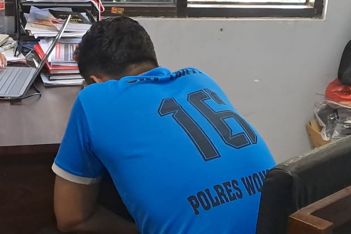 Bripka E Polisi di Wonogori Ditahan usai Kirim Foto Tak Senonoh ke Anak Rekan Kerja,Terancam PTDH