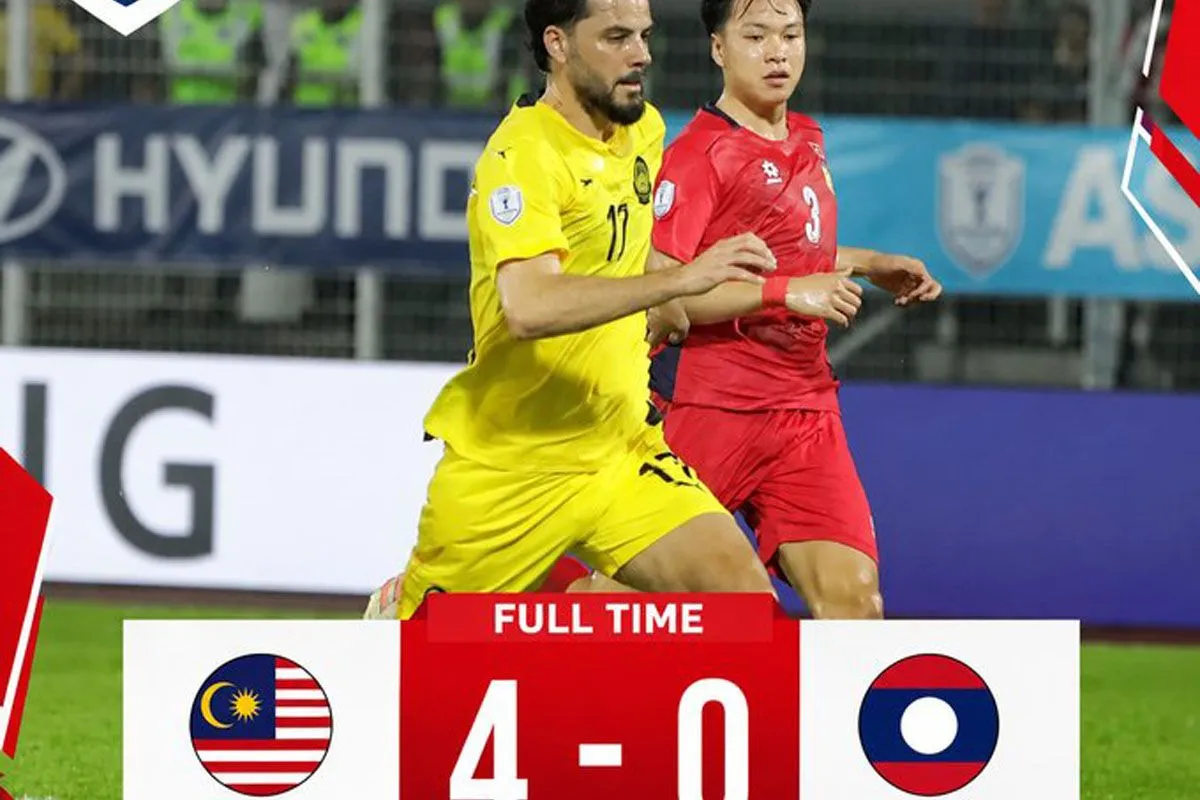 Malaysia Menggila, Laos Dibantai 4-0 di Piala AFF 2026