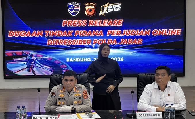 Polda Jabar Bongkar Jaringan Judol Internasional Rp96 Miliar
