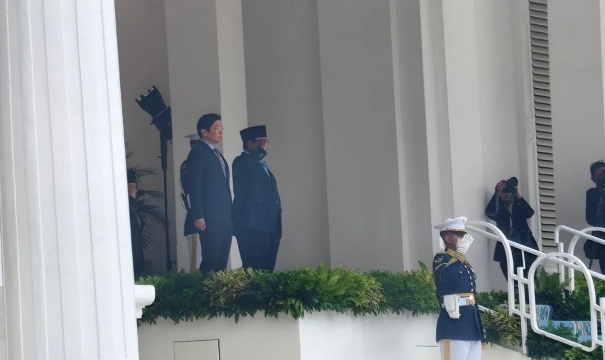Prabowo Sambut PM Singapura di Istana Merdeka