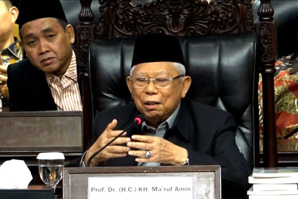 Ma’ruf Amin Dorong NU Perkuat Pendidikan dan Ekonomi