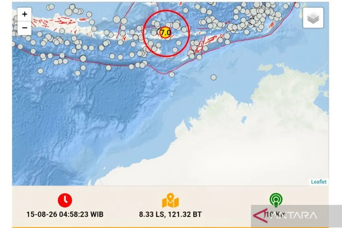 Gempa M7 Guncang NTT, Terasa hingga Lombok