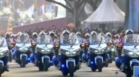 15 Srikandi Polisi Militer Kawal Kirab Bendera Pusaka