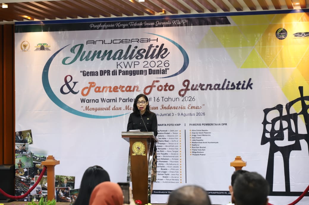 Sekjen DPR Apresiasi Anugerah Jurnalistik KWP 2026, Tegaskan Peran Pers Kawal Indonesia Emas 2045