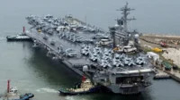 Kapal-induk-AS-USS-Theodore-Roosevelt AS Kerahkan USS Theodore Roosevelt ke Timur Tengah
