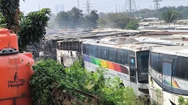 Begini Nasib Puluhan Bus yang Hangus Dilalap Api di Cikarang