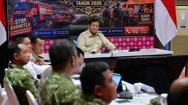 Prabowo Kerahkan 1.000 Perwira TNI-Polri Atasi Karhutla Sumsel