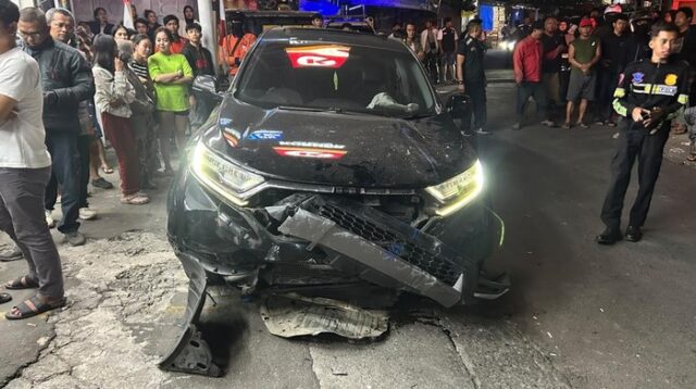 CR-V Tabrak 3 Motor dan Kios di Bogor, 1 Orang Luka