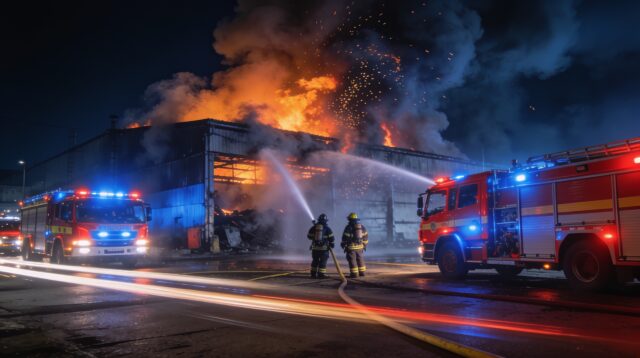 Pabrik Mi Instan di Bekasi Kebakaran