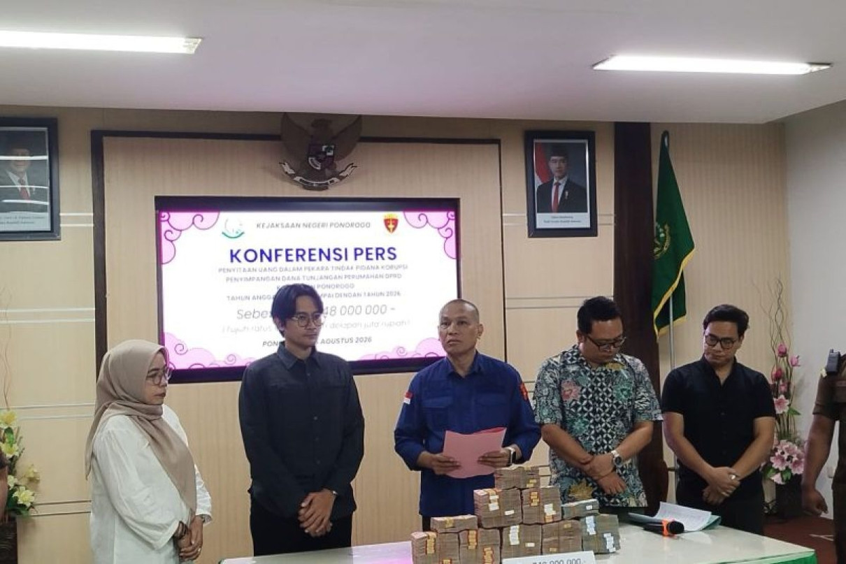 Kejari Ponorogo Sita Rp748 Juta Kasus Tunjangan DPRD