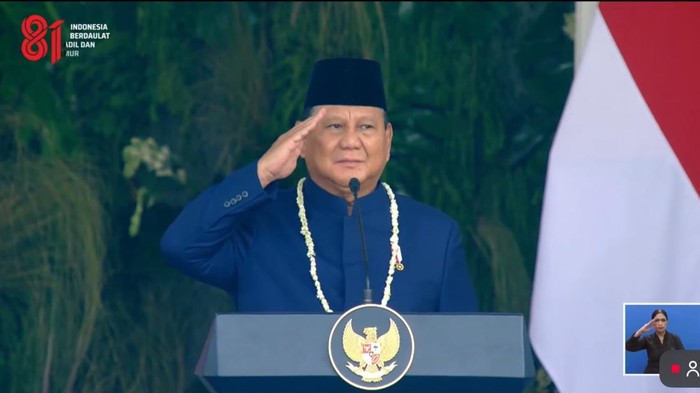 Prabowo Pimpin Upacara Proklamasi di Istana