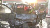 Mobil Terbakar di SPBU Bogor, Diduga Korsleting Aki
