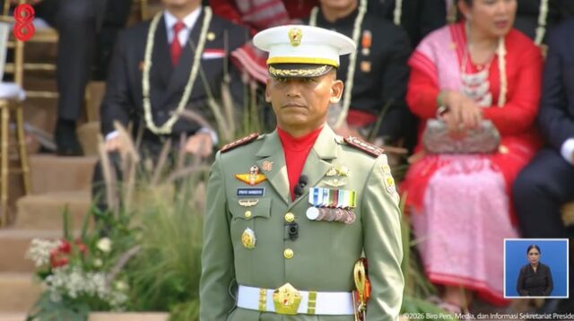 Kolonel Priyo Handoyo Pimpin Upacara Kemerdekaan di Istana