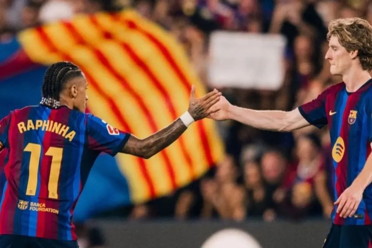 Raphinha-Yamal Bersinar, Barcelona Tekuk Rayo 5-2