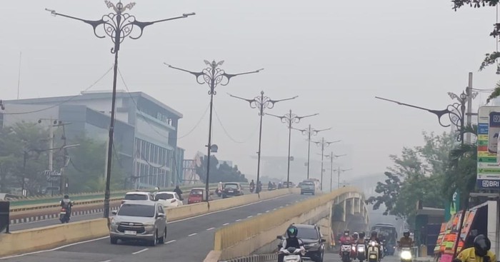 Kabut Asap Pekat Ganggu Aktivitas di Pekanbaru