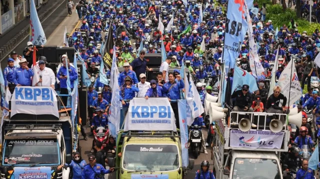 Absen Aksi Sumpah Pemuda, Buruh Pilih Kawal Aturan Turunan UU Ketenagakerjaan